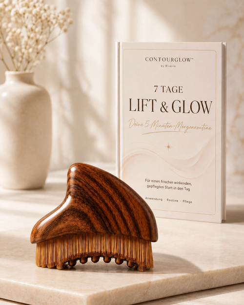 ContourGlow™ Gesichtsbürste vor dem 7 Tage Lift & Glow Guide